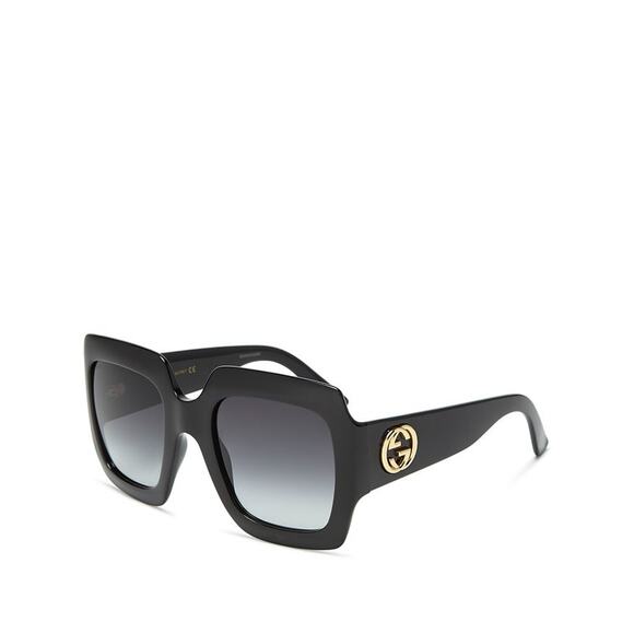 Gucci Oversized Black Square Sunglasses Size OS - Picture 1 of 5